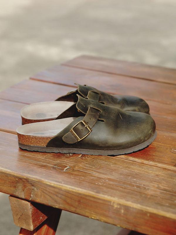Genuins RIVA OILED LEATHER KAKI UNISEX Promoción por tiempo limitado