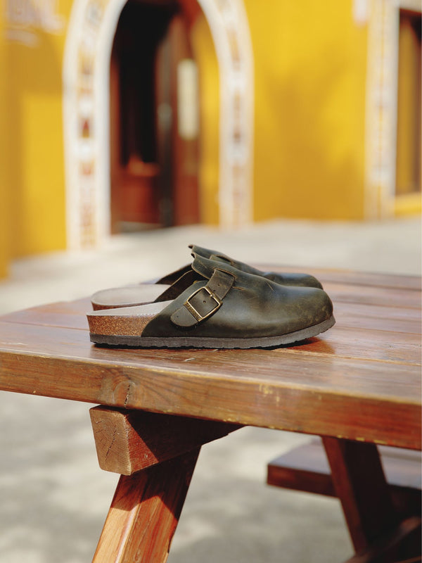 Genuins RIVA OILED LEATHER KAKI UNISEX Promoción por tiempo limitado