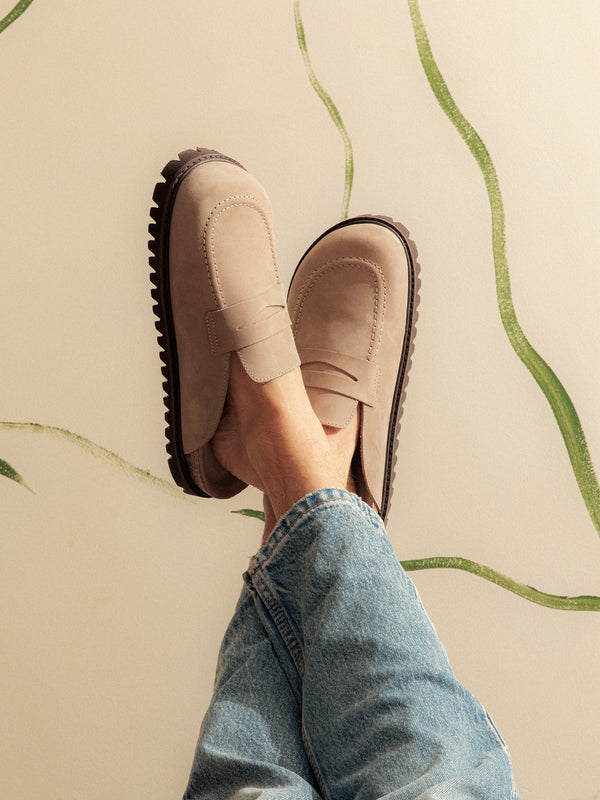 Genuins LOIS NUBUCK TAUPE UNISEX En línea