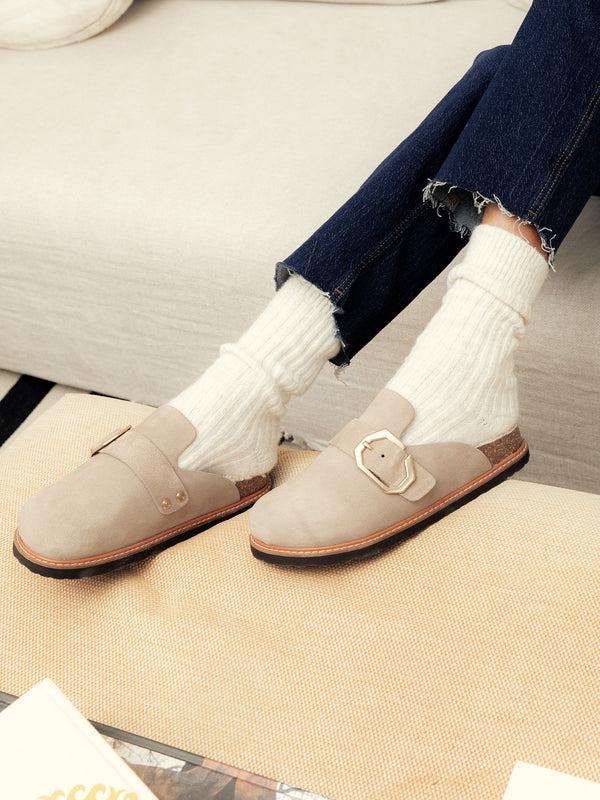 Genuins GRISEL SHEEPSKIN VELOUR TAUPE Gran oferta