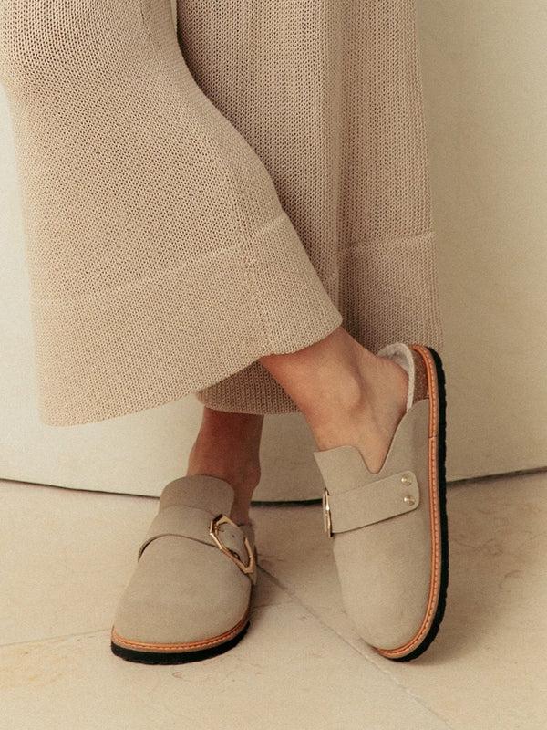 Genuins GRISEL SHEEPSKIN VELOUR TAUPE Gran oferta