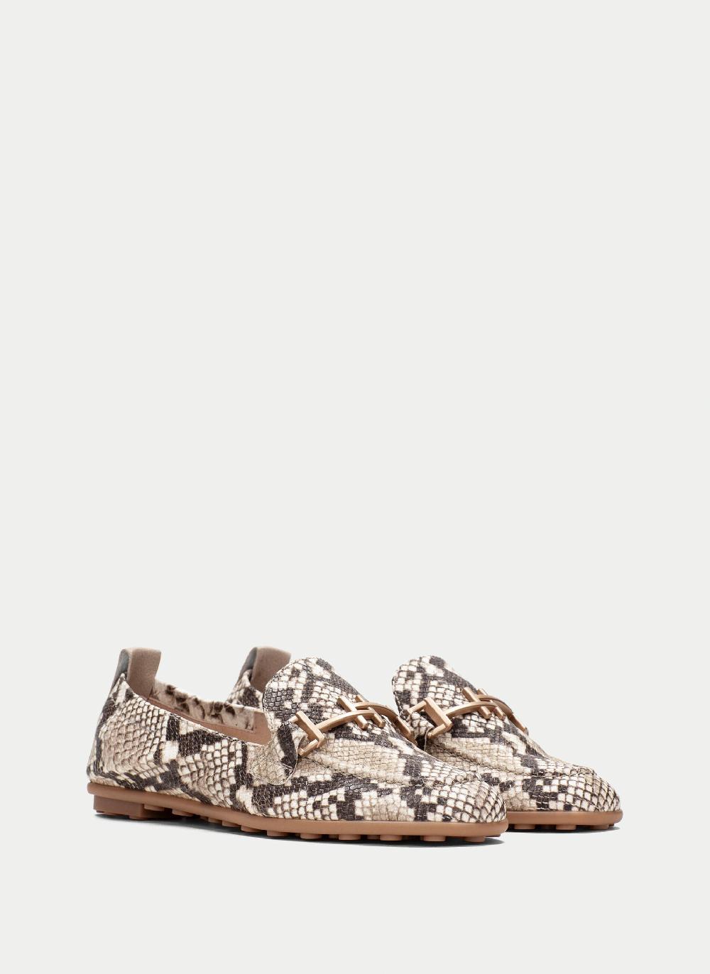 Hispanitas Mocasin bombay snake-taupe 2025