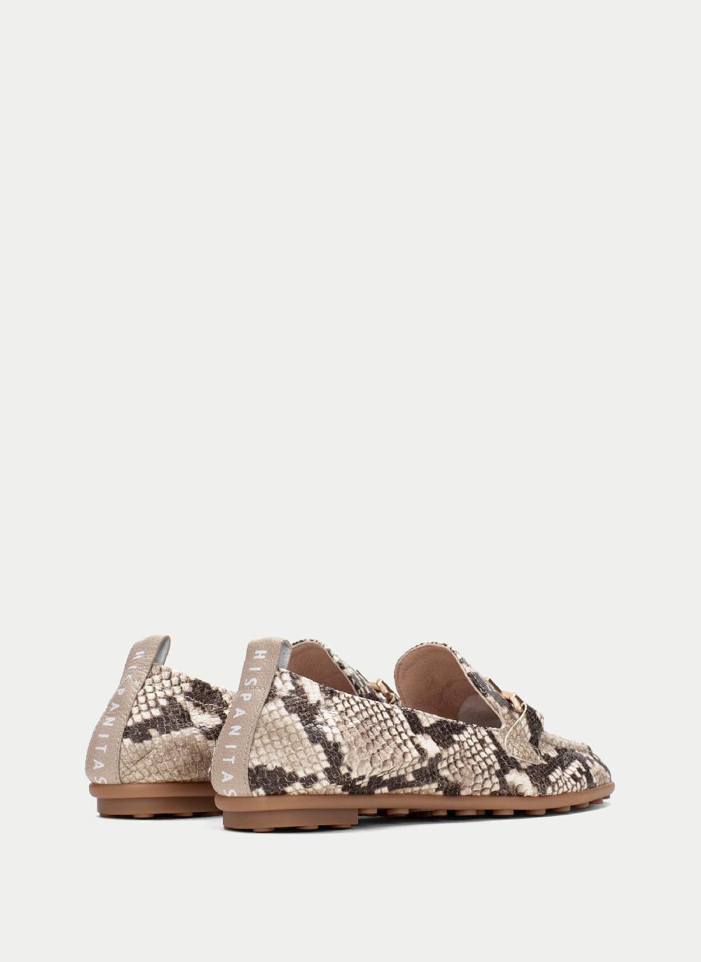 Hispanitas Mocasin bombay snake-taupe 2025