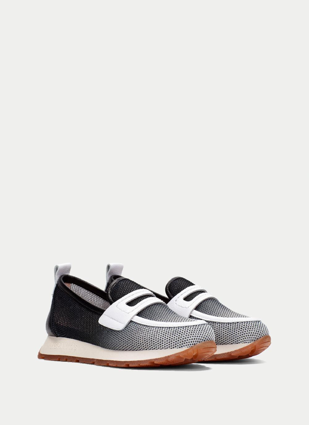 Hispanitas Mocasin Sport kansas negro-blanco En línea