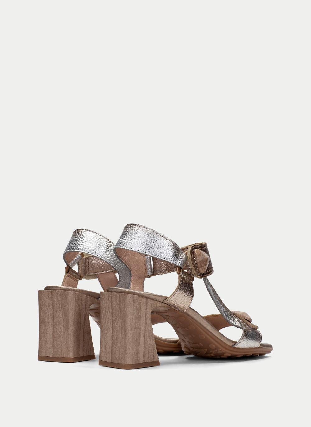Hispanitas Sandalia Tacon miami metalizados Gran oferta