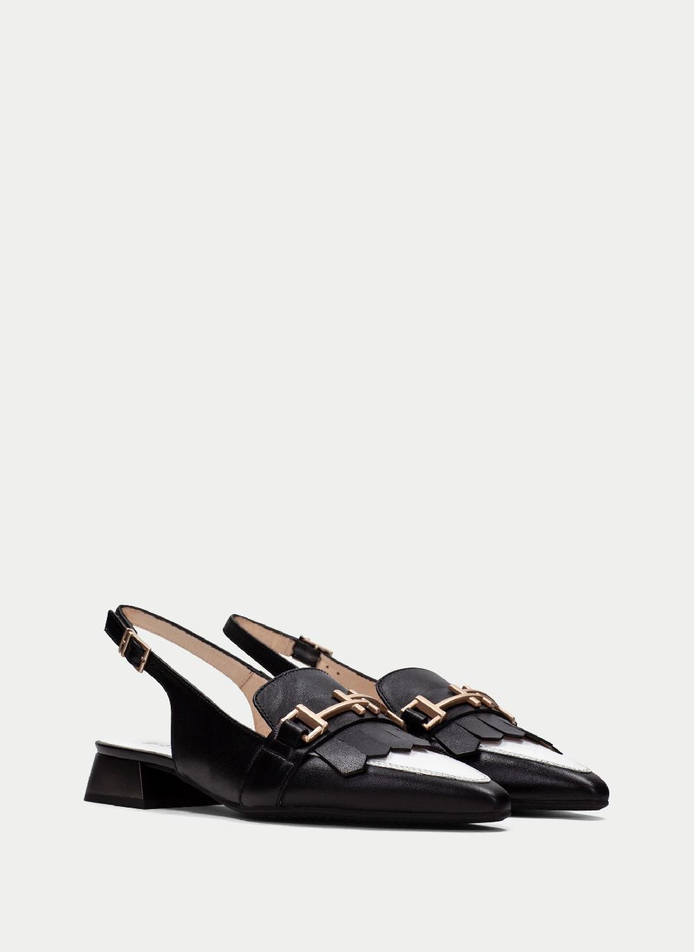Hispanitas Zapato Plano dali negro-blanco Los más vendidos