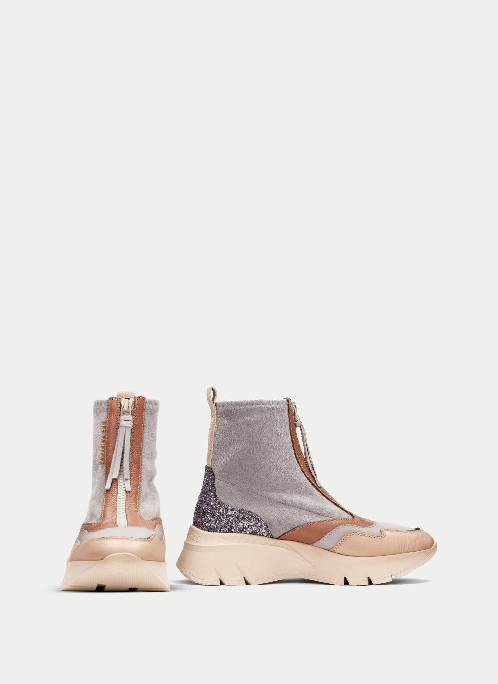 Hispanitas Botin sport helsinki gris-tierra-glitter Descuentos del mes
