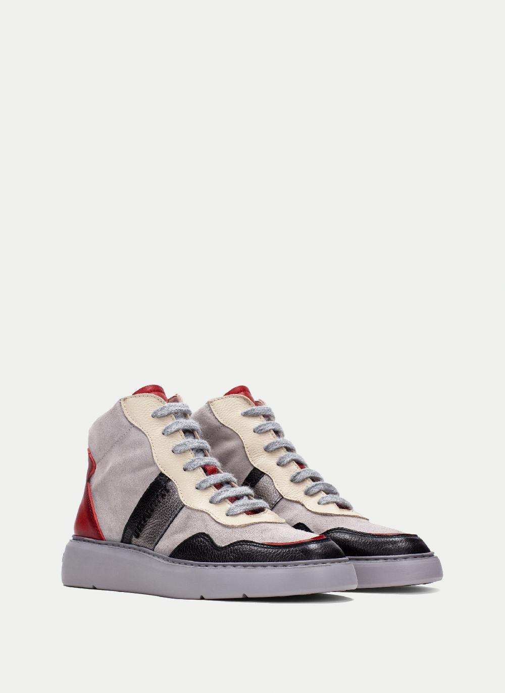 Hispanitas Botin sport oceania negro-gris-rojo Última moda