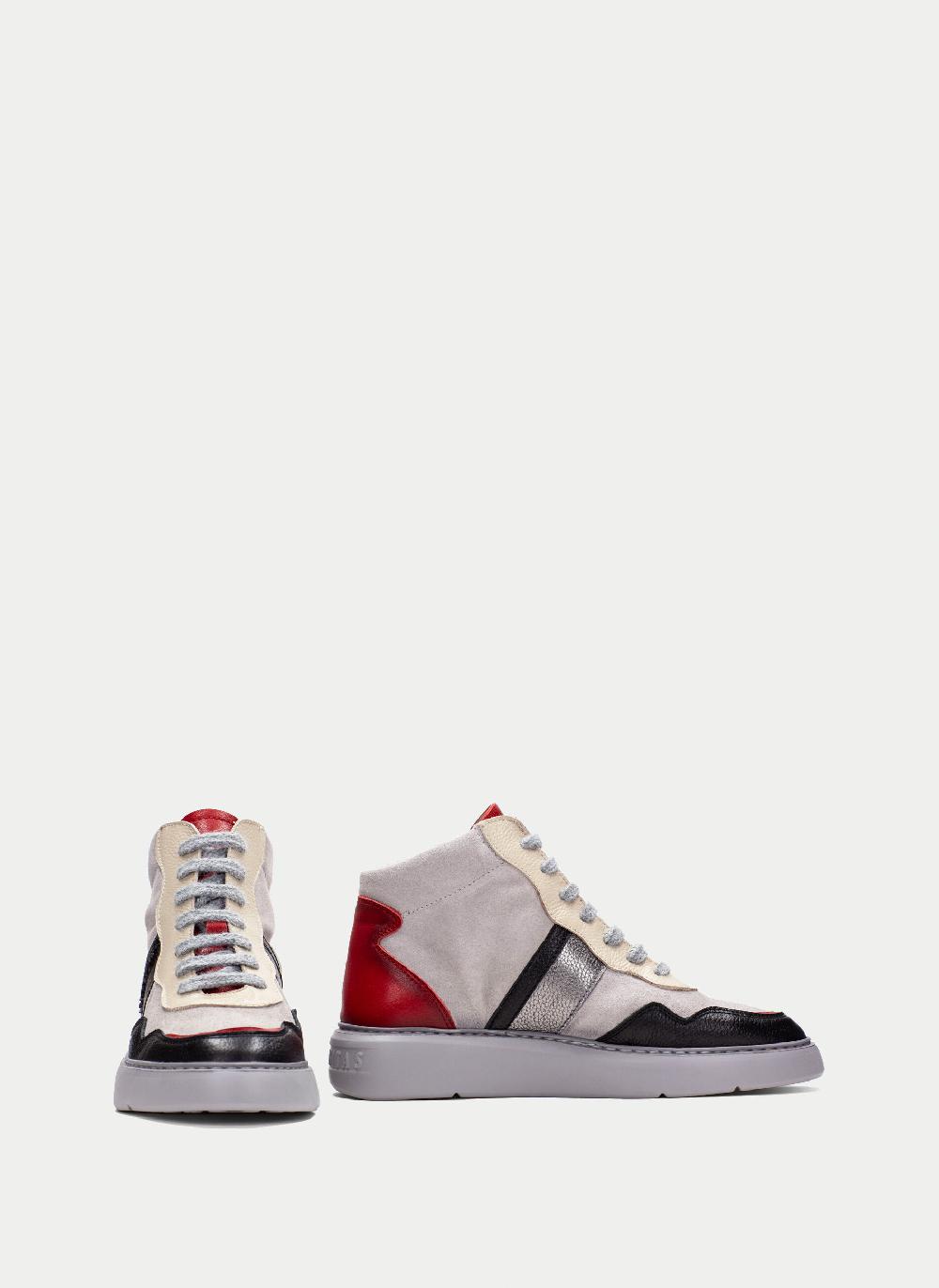 Hispanitas Botin sport oceania negro-gris-rojo Última moda