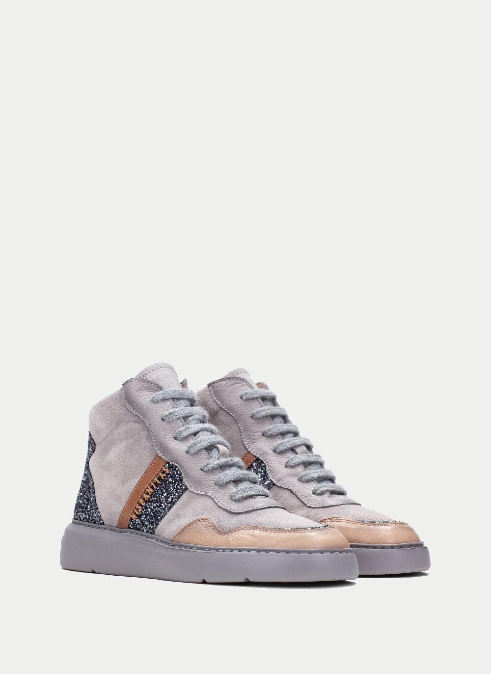 Hispanitas Botin sport oceania gris-tierra-glitter Descuento por venta flash