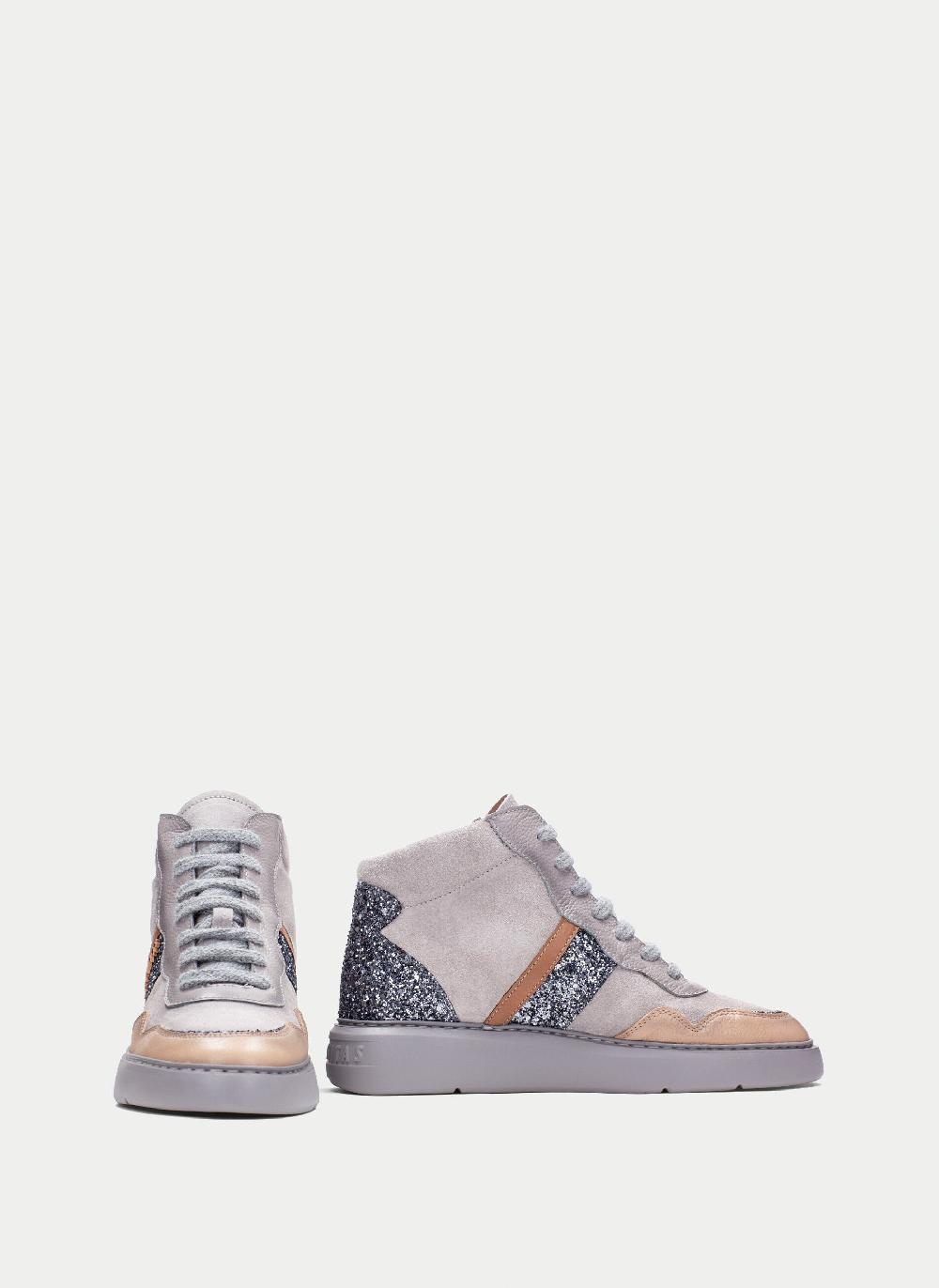 Hispanitas Botin sport oceania gris-tierra-glitter Descuento por venta flash