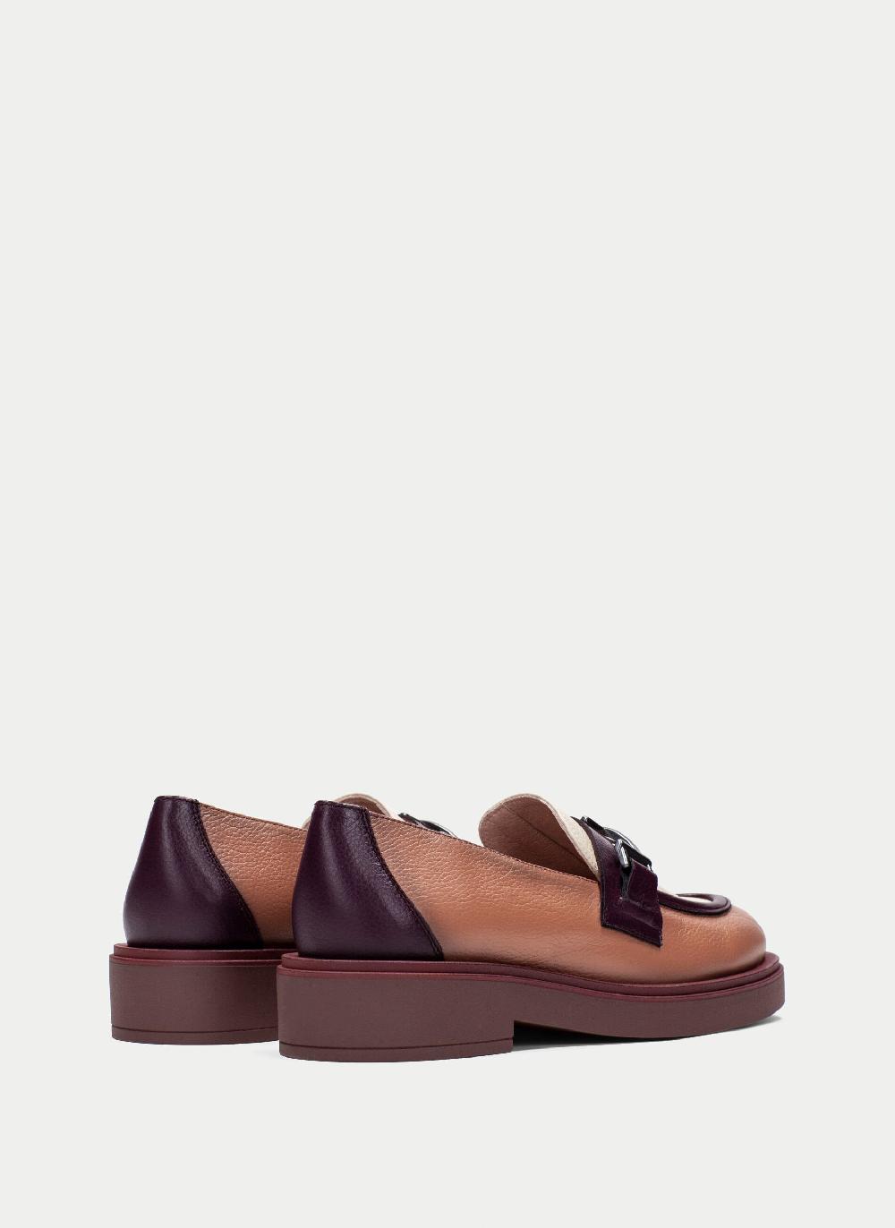 Hispanitas Mocasin brooklyn vino-milk-almond Grandes descuentos