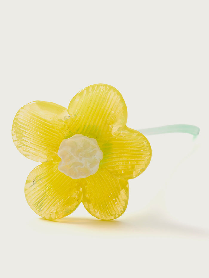 Hoff Deco Mouthblown Crystal Flower Yellow by HOFF COMPRAR AHORA