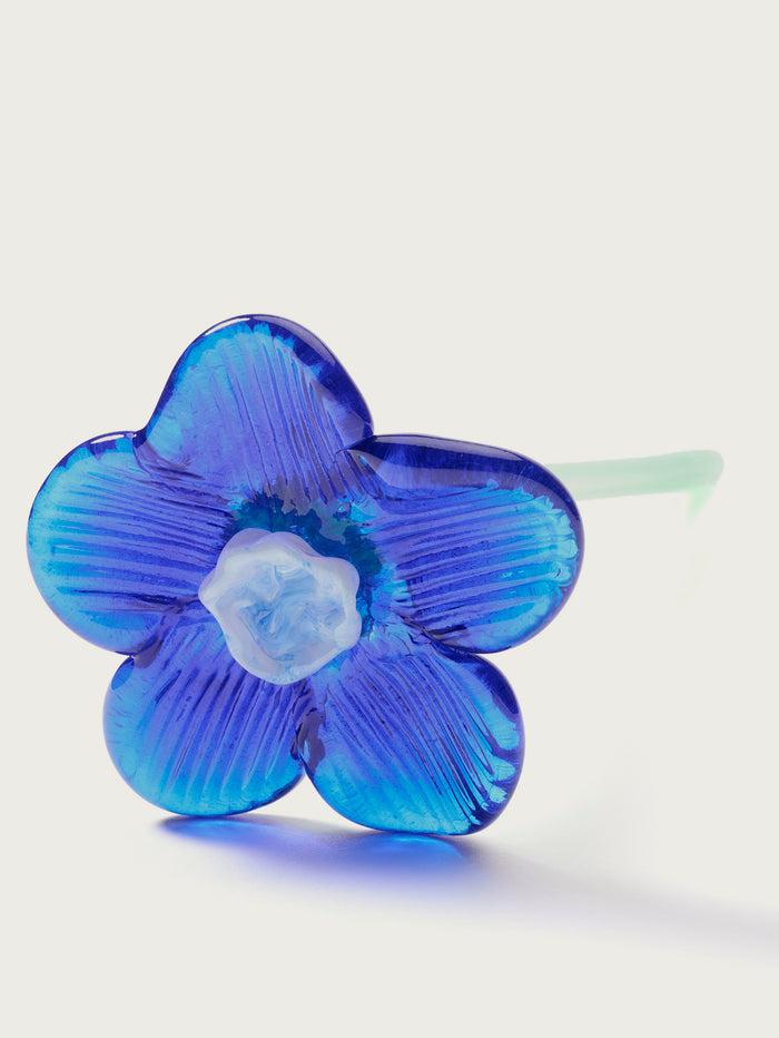 Hoff Deco Mouthblown Crystal Flower Blue by HOFF Última moda