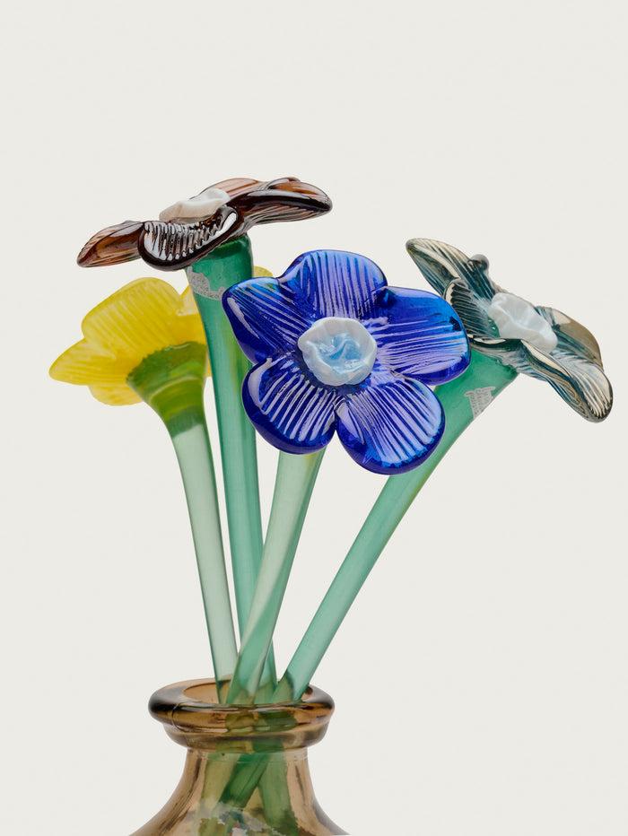 Hoff Deco Mouthblown Crystal Flower Brown by HOFF Rebajas top