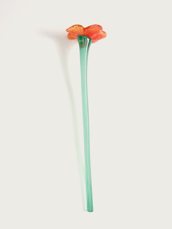 Hoff Deco Mouthblown Crystal Flower Orange by HOFF Últimos 3 días