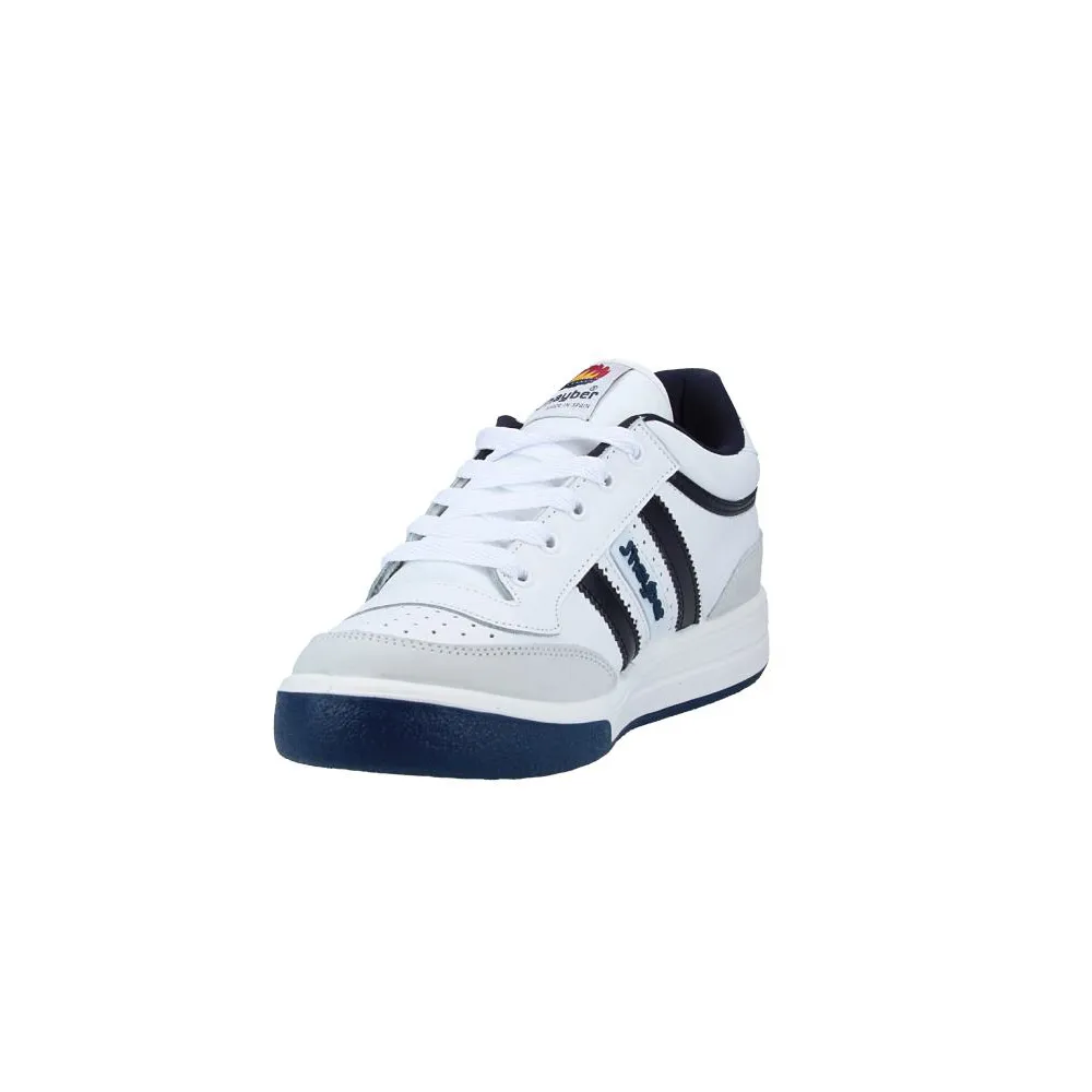 j'hayber Zapatillas de Hombre New Olimpo Blanco con detalles en Azul Marino Rebajas baratas