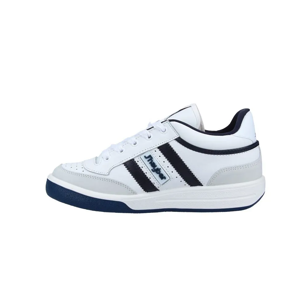 j'hayber Zapatillas de Hombre New Olimpo Blanco con detalles en Azul Marino Rebajas baratas