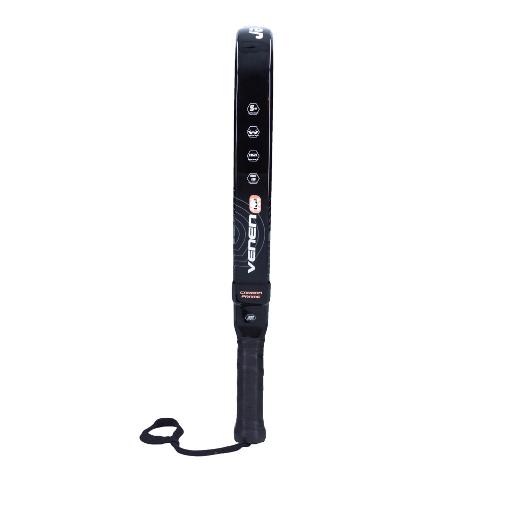 j'hayber Pala de pádel VENENO-12K negra y blanca Superdescuento
