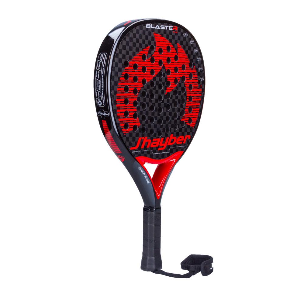 j'hayber Pala de pádel BLASTER-12K negra y roja Grandes descuentos