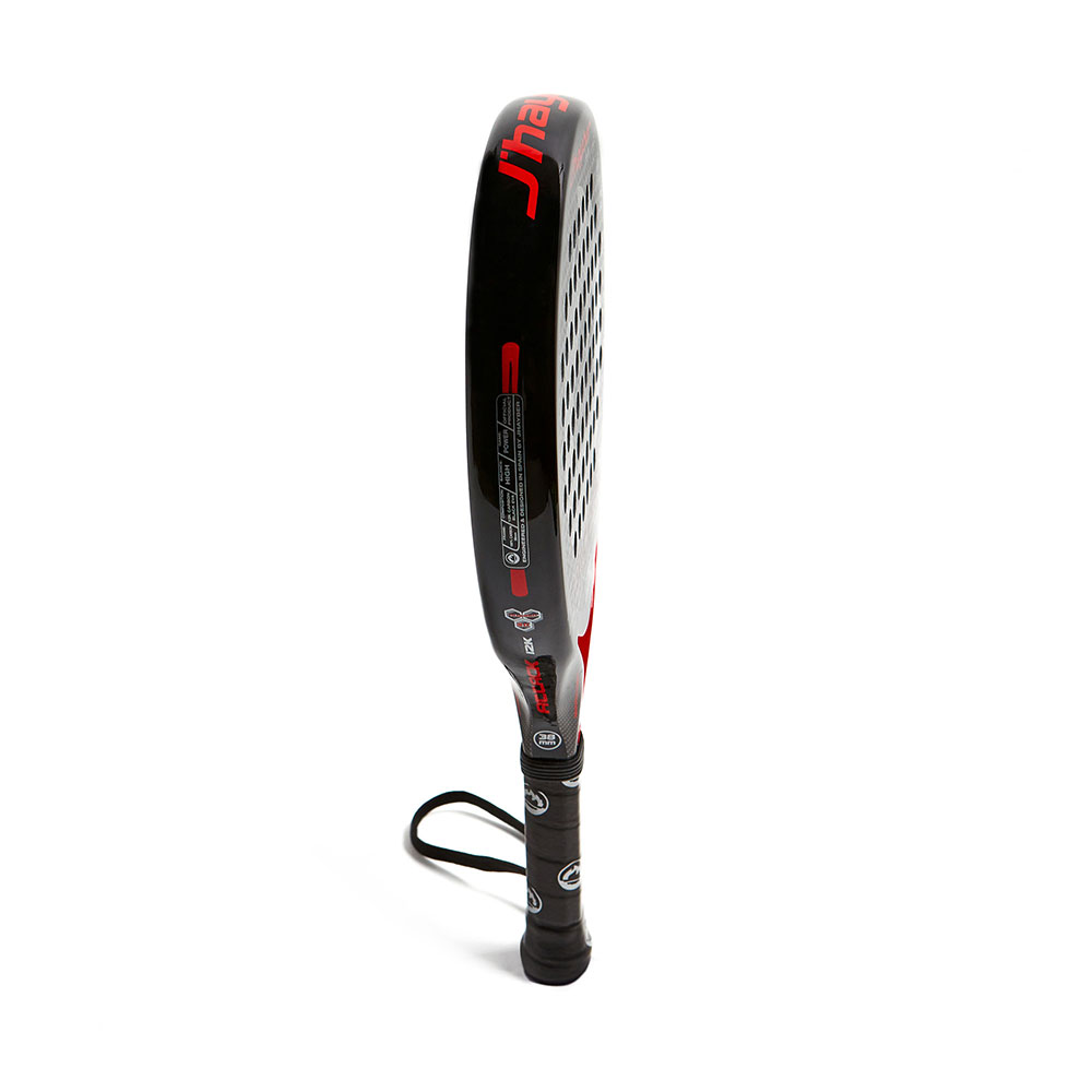 j'hayber Pala de pádel ATTACK-12K negra y plata Liquidación