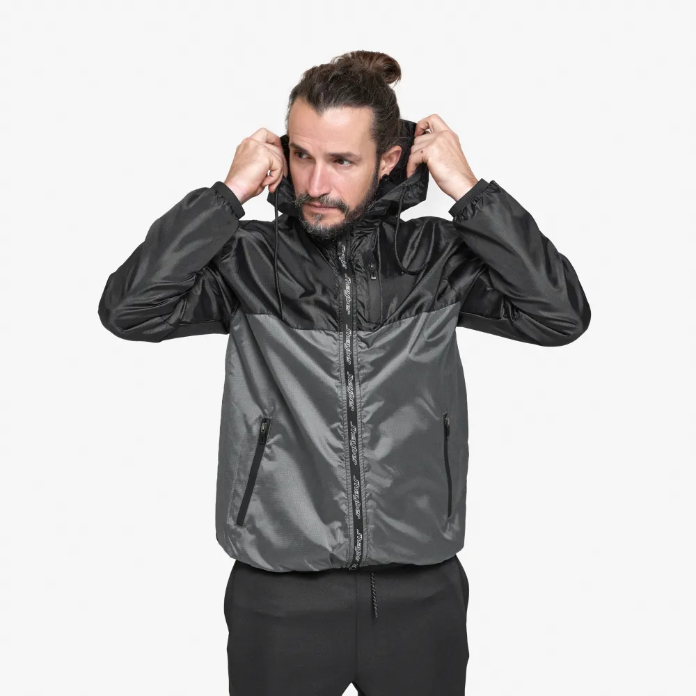 j'hayber Cortavientos de hombre Urbanzip Negro Oferta exclusiva