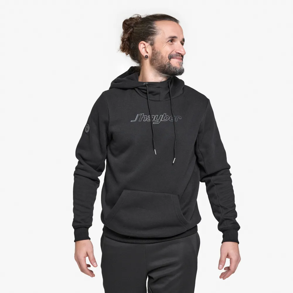 j'hayber Sudadera afelpada con capucha de hombre J'KANGAROO Negro Solo queda un día