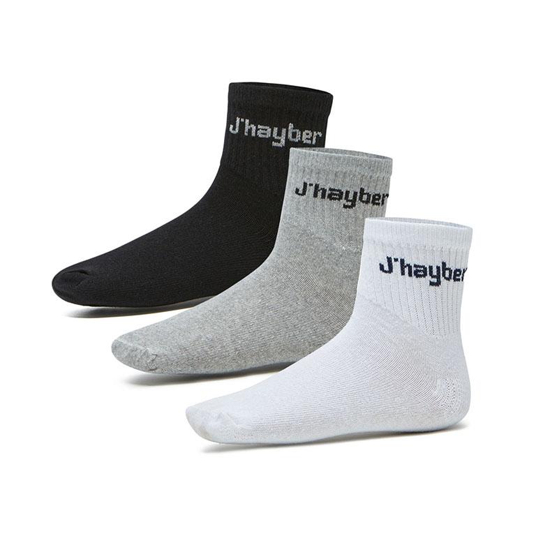 j'hayber Pack de 3 calcetines unisex Carruso Blanco Gris y Negro Tienda