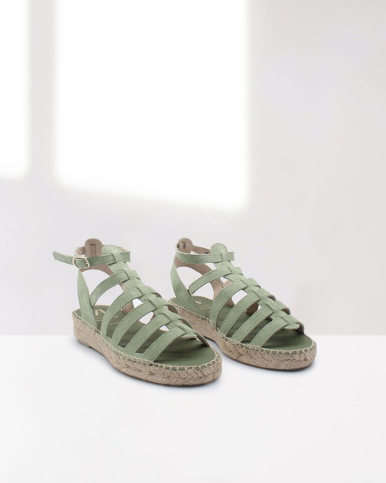 juncal aguirre Sandalias Mikonos Verde Precio de fábrica