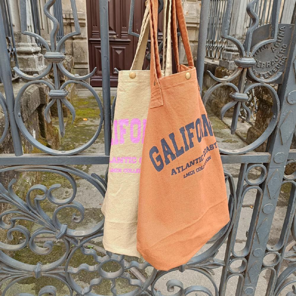 lmdi collection Tote Bag Grande Ocre Galifornia Atlantic Coast LMDI Collection Venta caliente