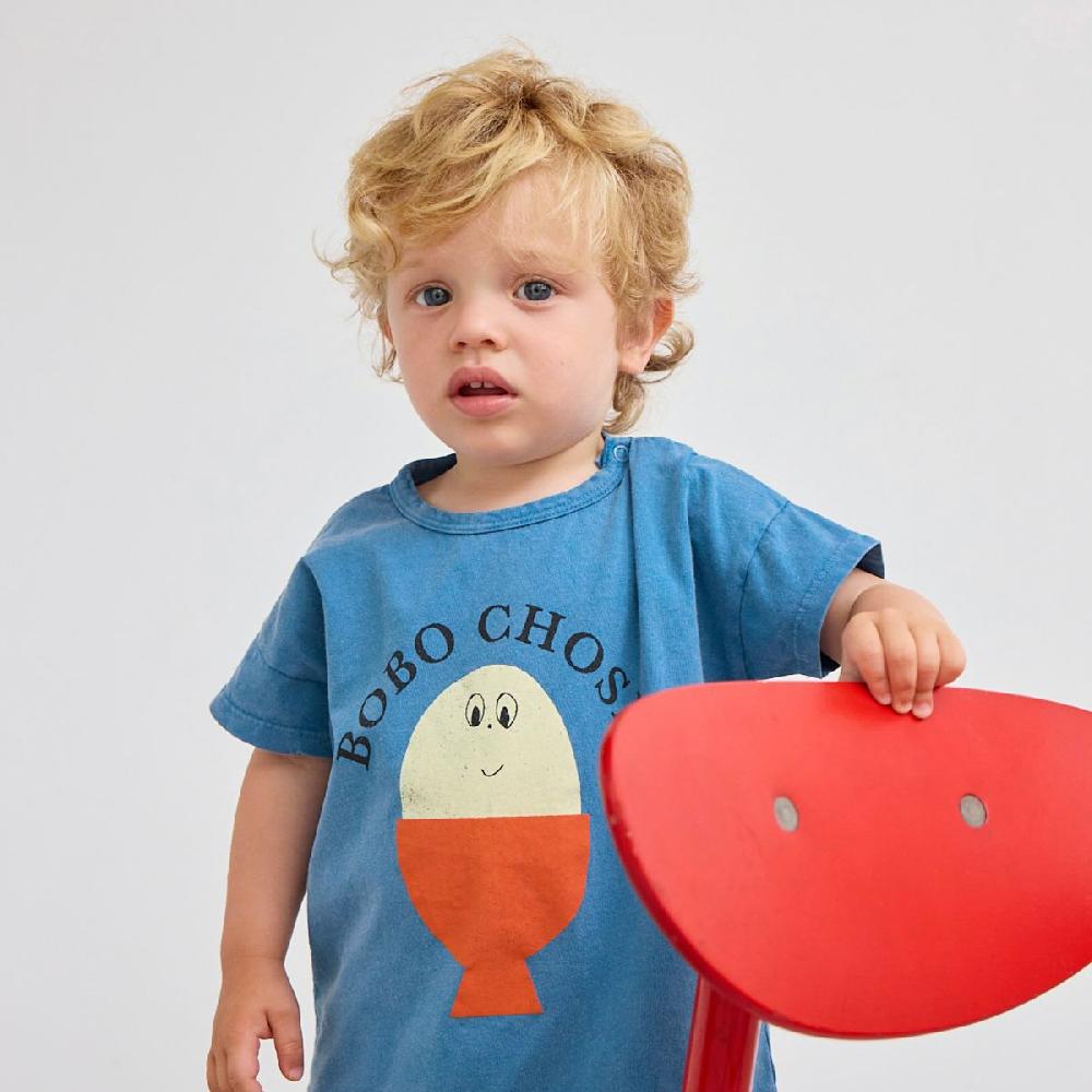 lmdi collection Camiseta Bebé Morning Egg Bobo Choses Gran oferta
