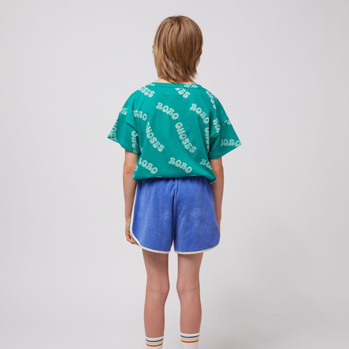 lmdi collection Pantalón corto de rizo Smiling Color Block Bobo Choses ÚLTIMAS EDICIONES