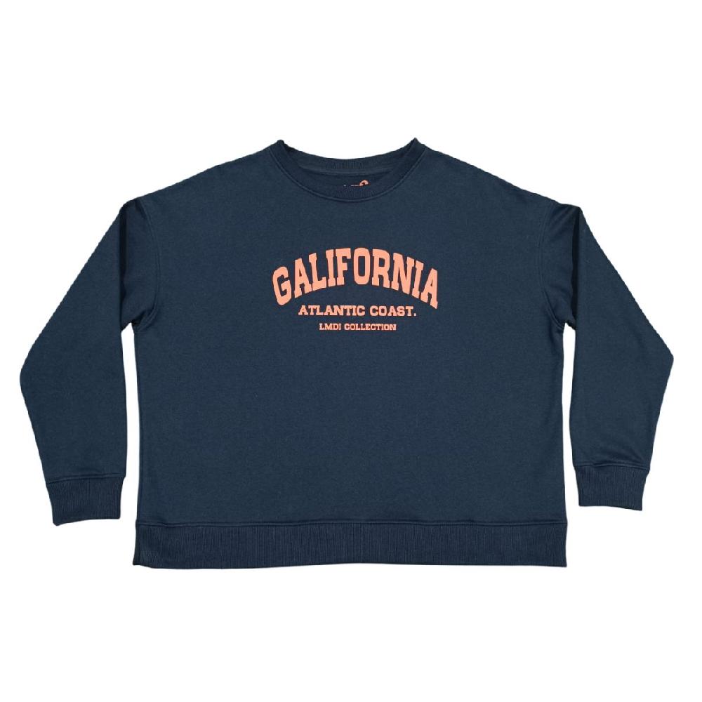 lmdi collection Sudadera Edición Limitada “Galifornia” Woman marino/teja Oferta especial de fábrica