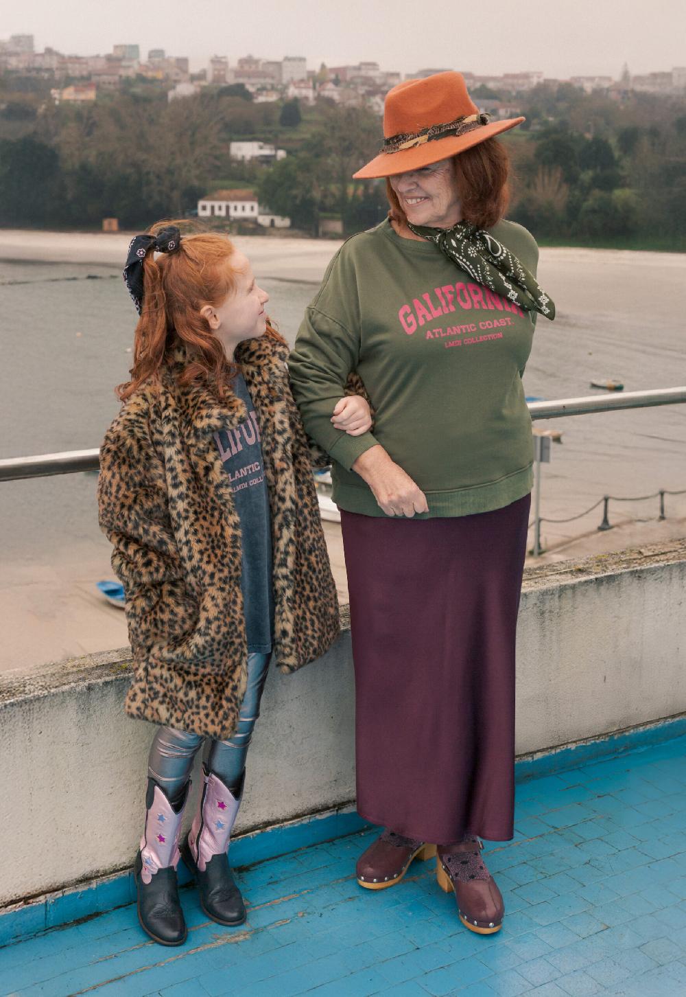 lmdi collection Sudadera Edición Limitada “Galifornia” Woman kaki/buganvilla Superdescuento
