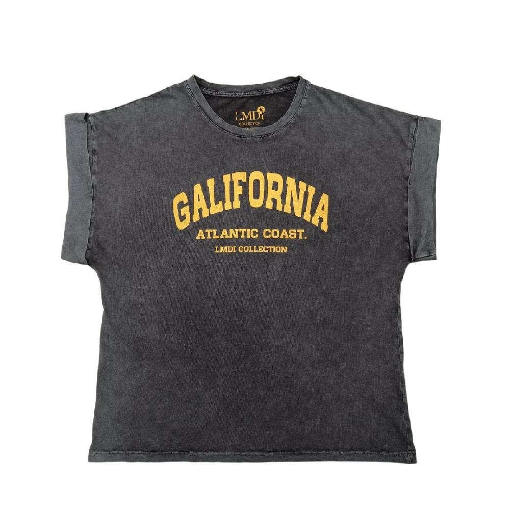 lmdi collection Camiseta “Galifornia Atlantic Coast” LMDI Collection Dorada Grandes descuentos