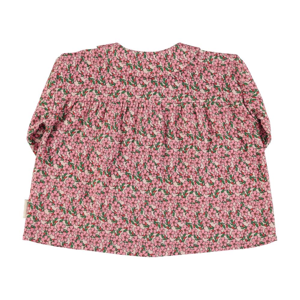 lmdi collection Blusa cuello peter pan flores rosas Piupiuchick Envío internacional gratuito