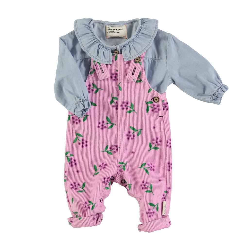 lmdi collection Peto bebé de pana con flores Piupiuchick Oferta exclusiva