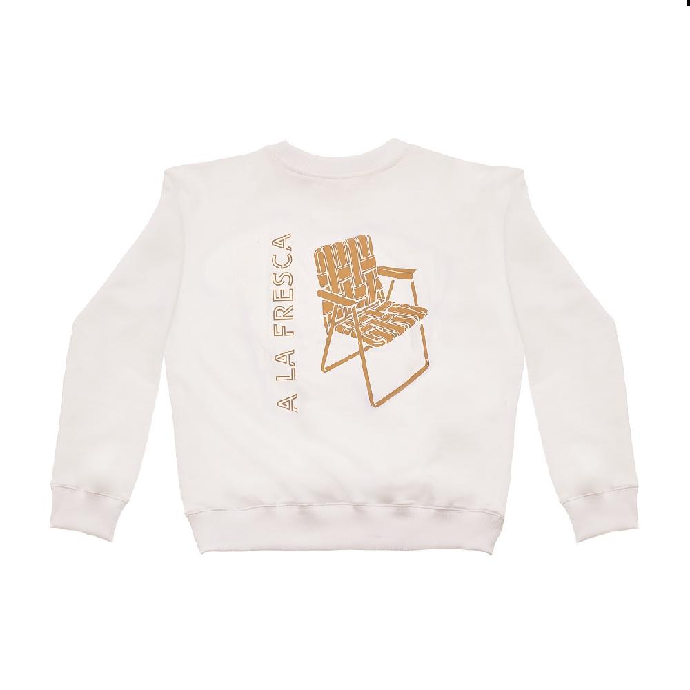 lmdi collection Sudadera A la Fresca Kids color blanco Venta caliente
