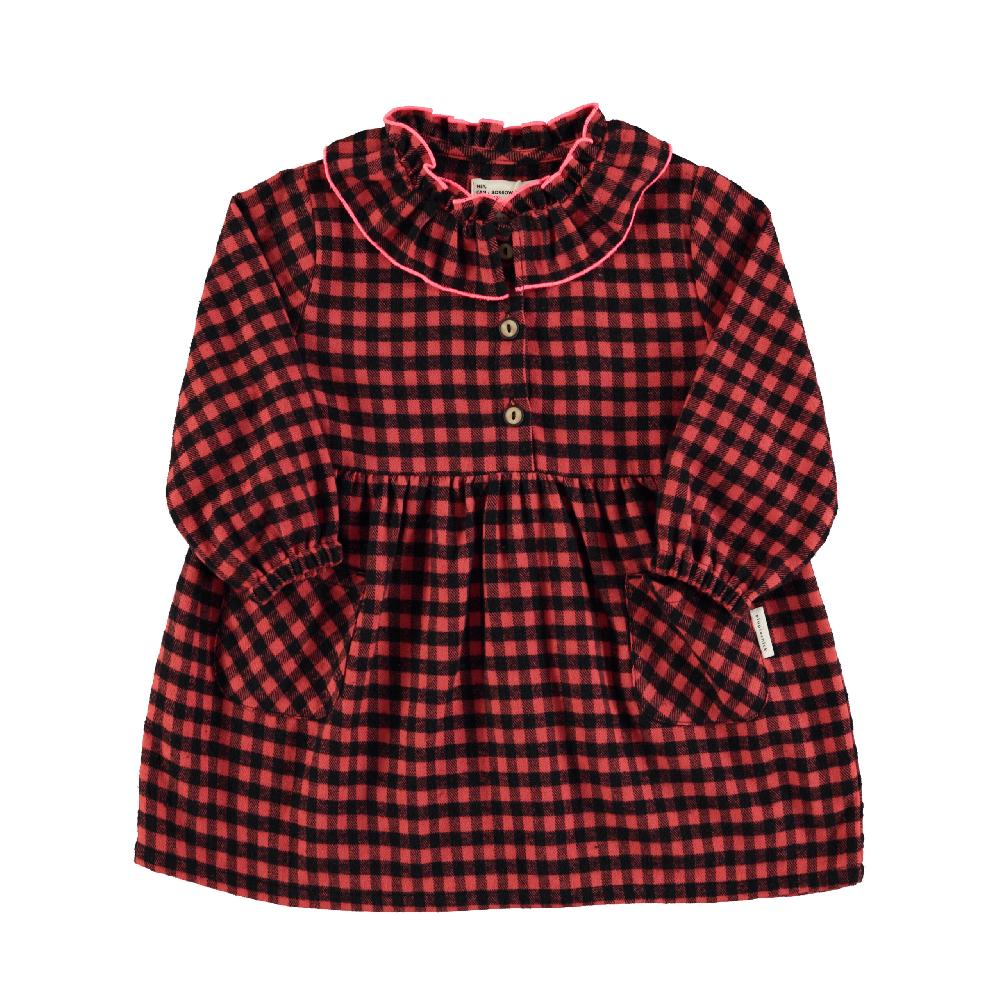 lmdi collection Vestido cuadro vichy rojo&negro Piupiuchick En oferta