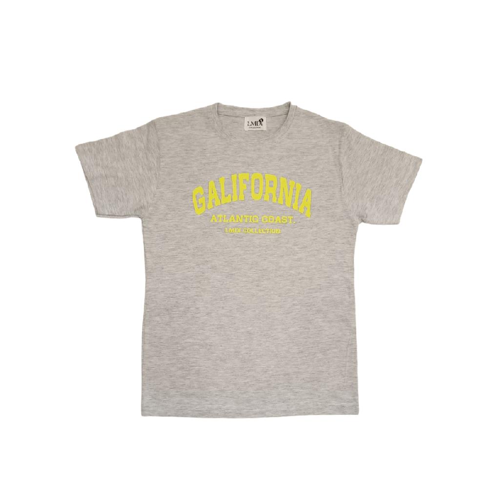 lmdi collection Camiseta Galifornia Atlantic Coast LMDI Collection KIDS gris/amarillo fluor Descuentos del mes
