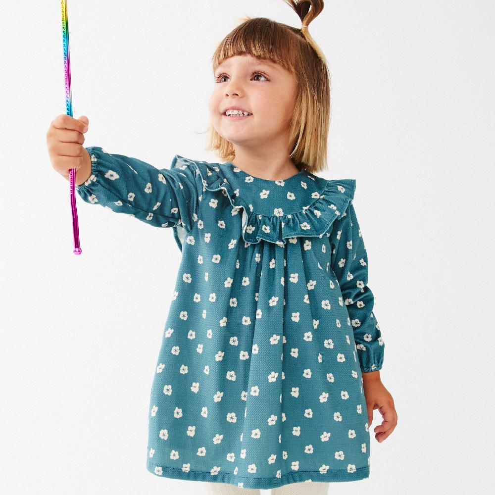 lmdi collection Vestido de bebé NWS flores verde Outlet