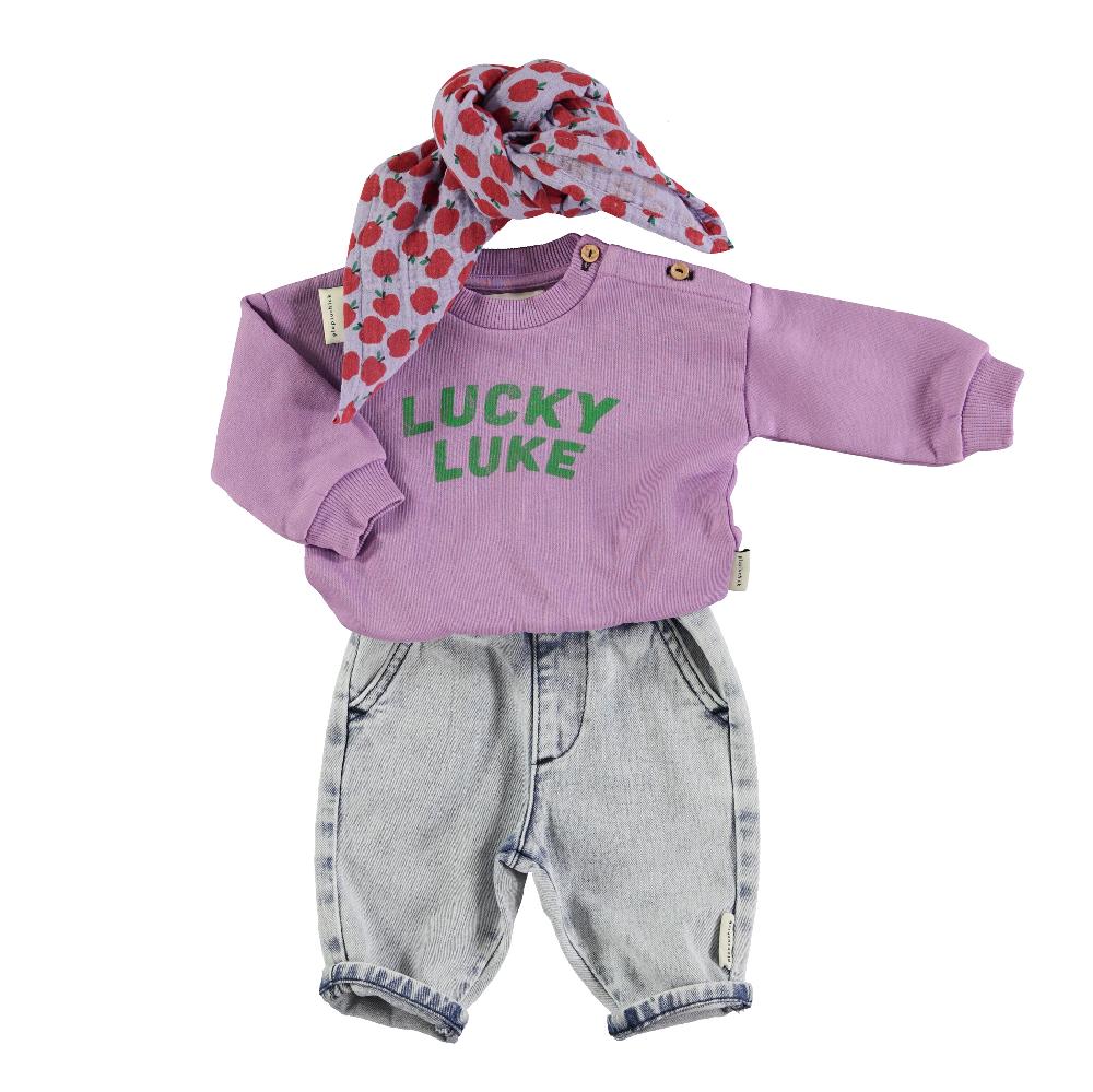 lmdi collection Sudadera de bebé malva “Lucky Luke” Piupiuchick Gran oferta