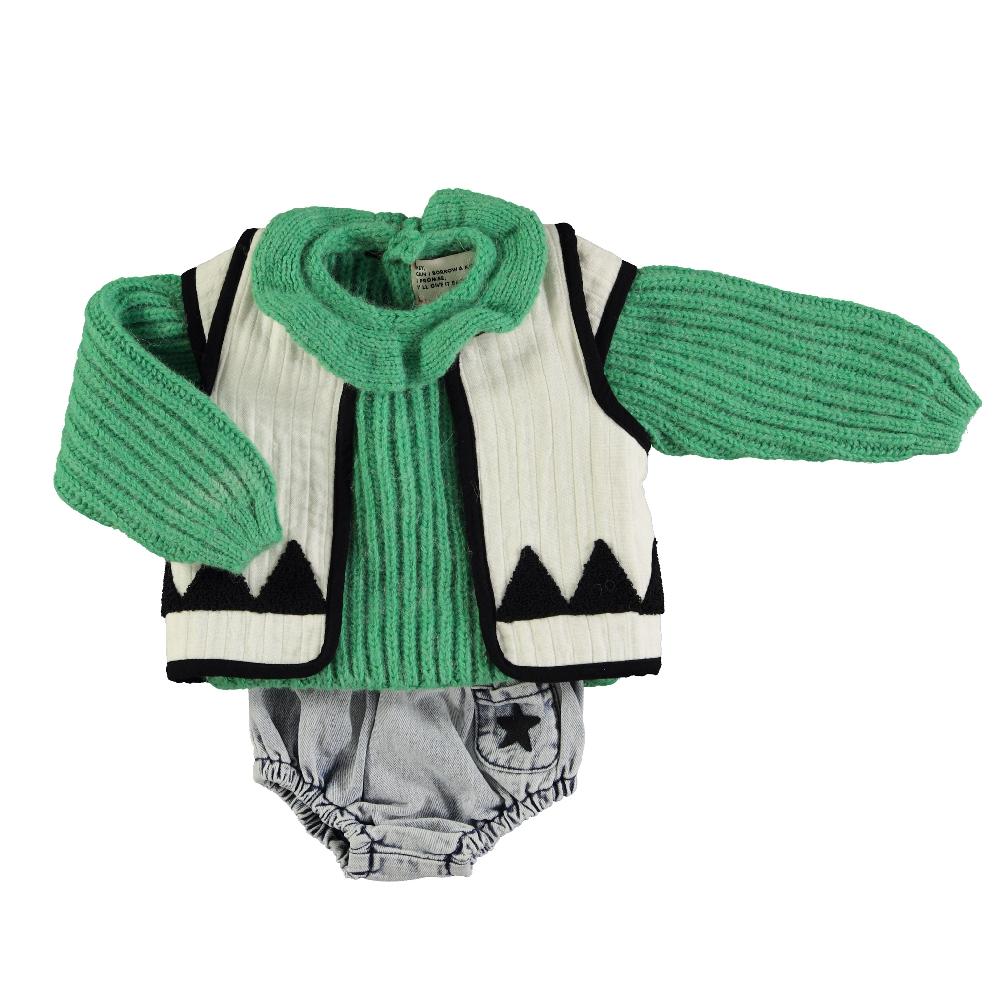 lmdi collection Jersey de bebé verde Piupiuchick Los más vendidos