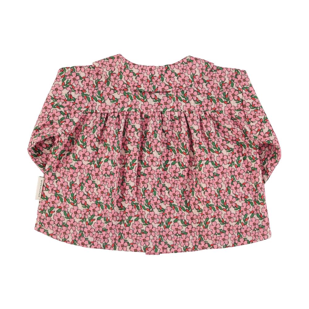 lmdi collection Blusa de bebé cuello peter pan flores rosas Piupiuchick Descuento