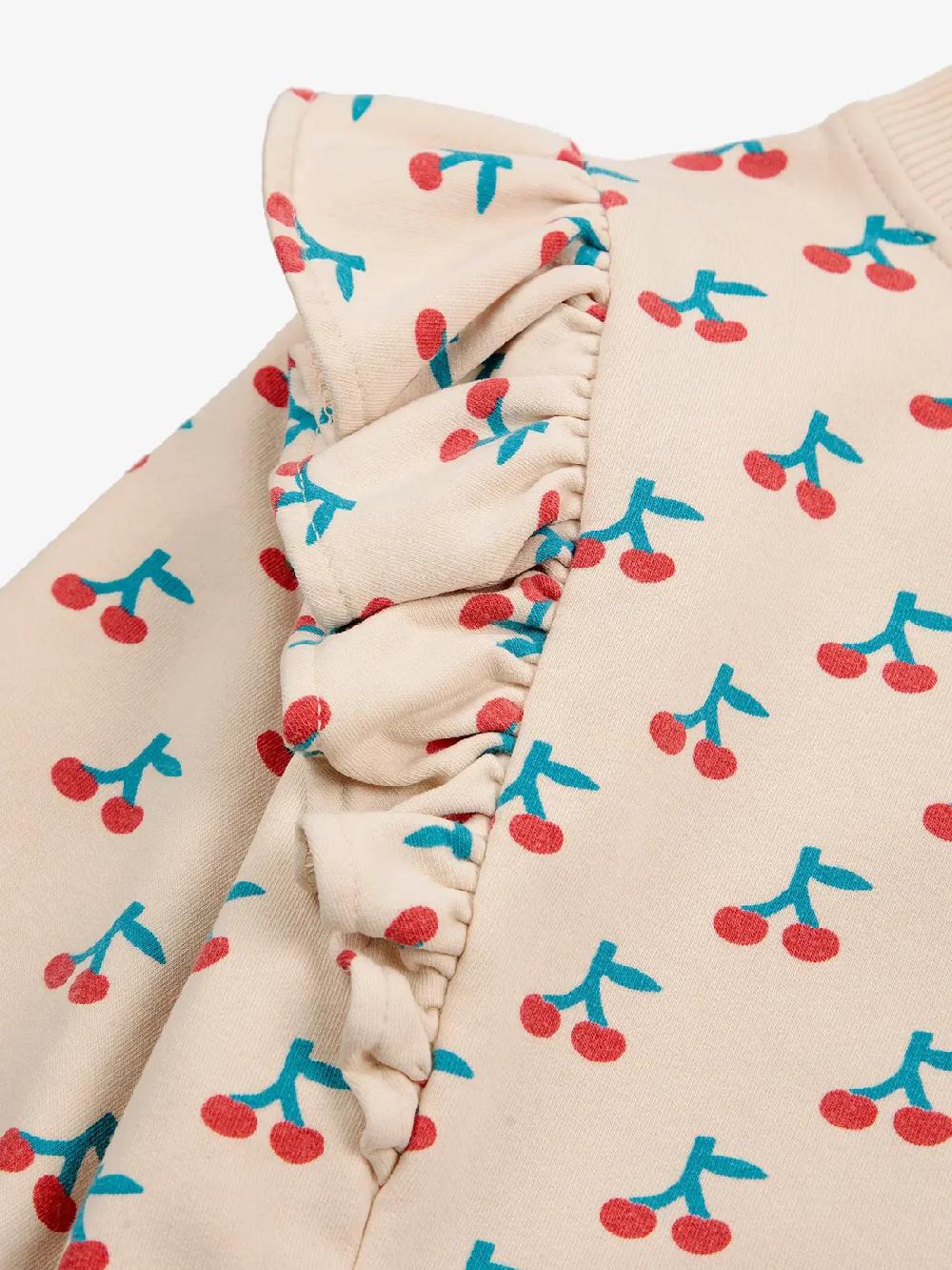 lmdi collection Sudadera estampado y detalle de volantes Cherry Bobo Choses Tienda