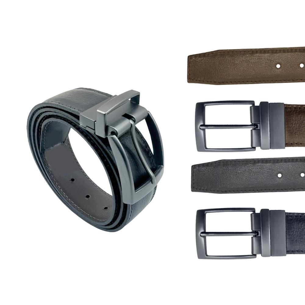 lobo solo CINTURON 100% PIEL DOBLE VISTA En oferta