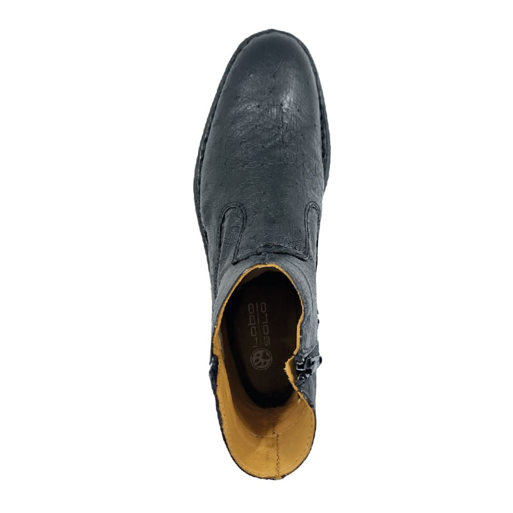 lobo solo BOTIN CABALLERO 7911AS PANZA DE AVESTRUZ NEGRO Rebajas top