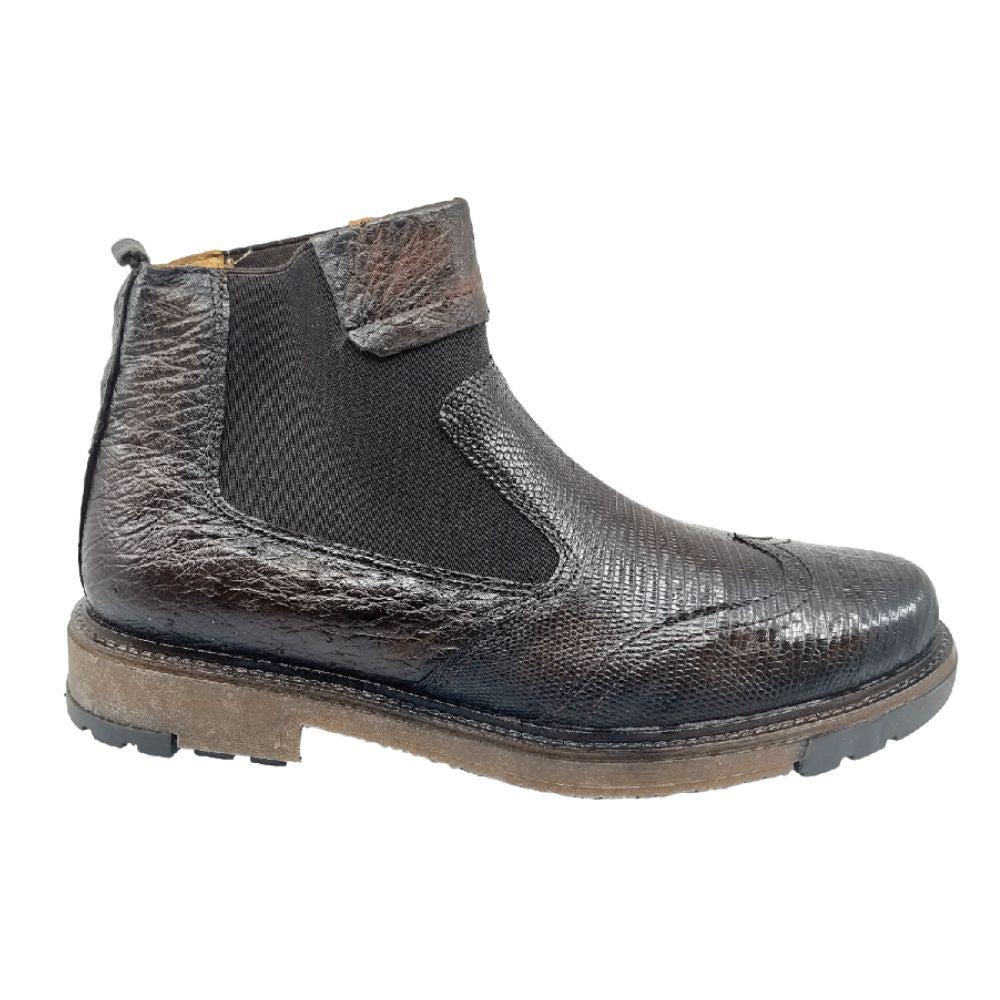 lobo solo BOTIN CABALLERO 8948XL LIZARD CAFE Oferta especial de fábrica