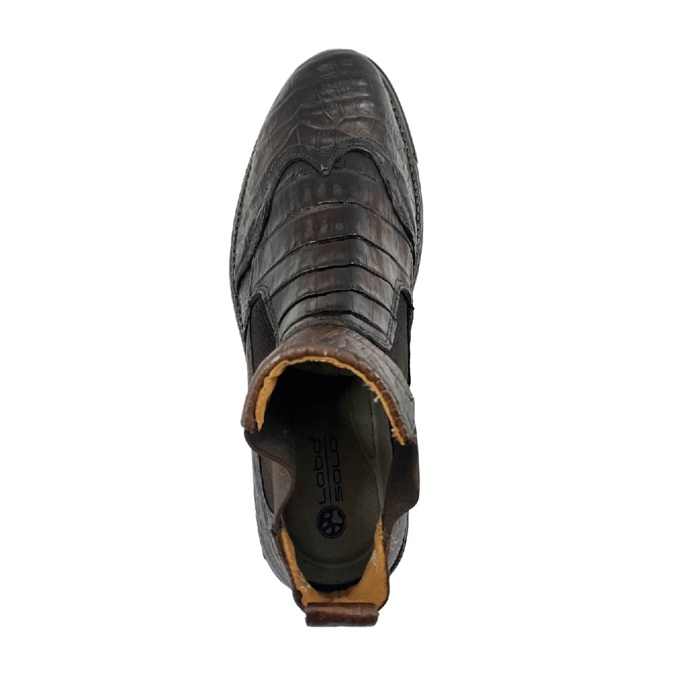 lobo solo BOTIN CABALLERO 8948CO COCODRILO CAFÉ Oferta exclusiva