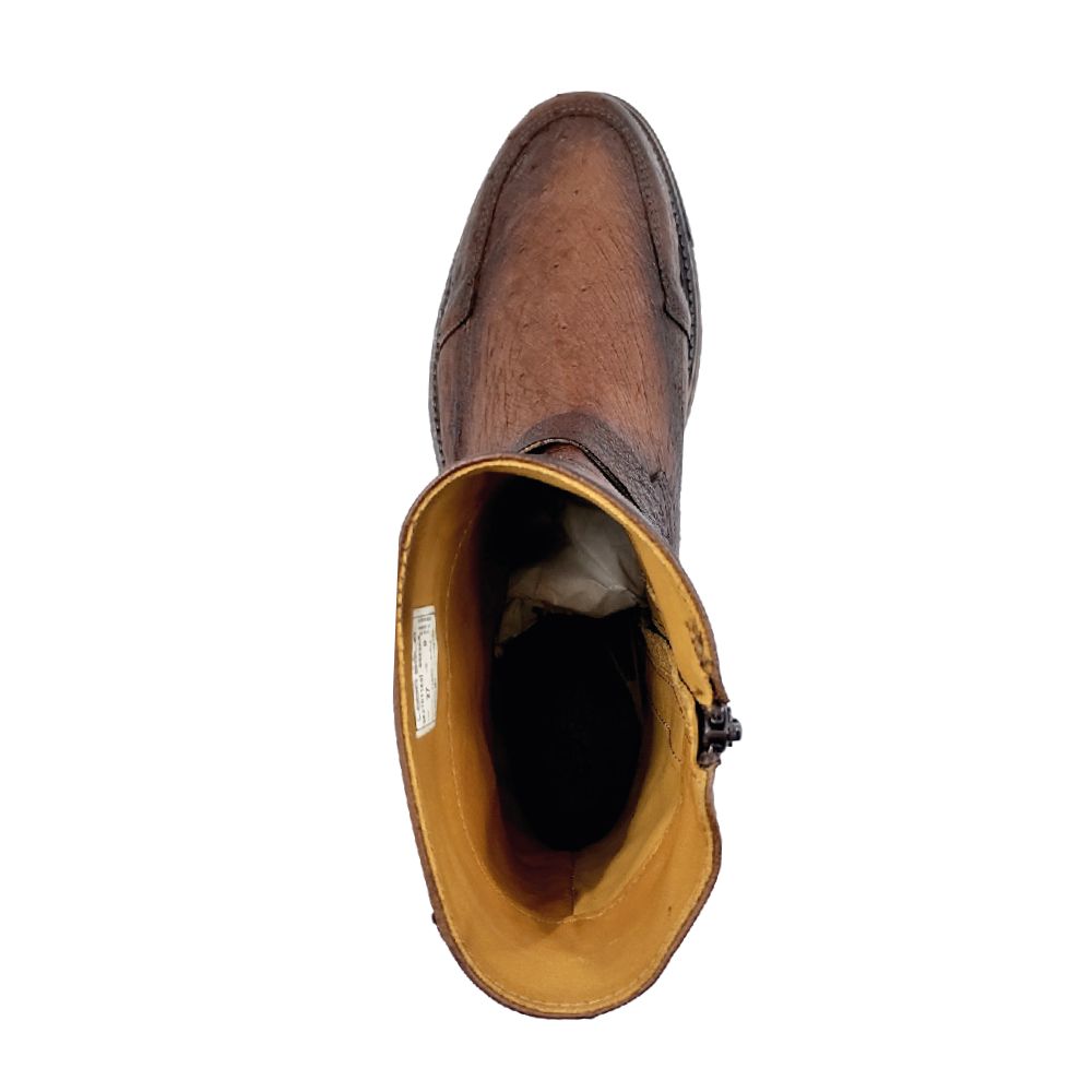 lobo solo BOTIN CABALLERO 8949AS PANZA DE AVESTRUZ TABACO Descuento por venta flash